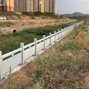 金昌 白麻河道栏杆效果展示图