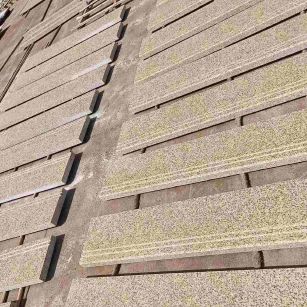 金昌 黄金麻花岗岩光面楼梯踏步