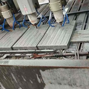 金昌 芝麻白花岗岩荔枝面盲道雕刻