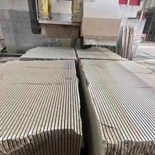 金昌 车间生产日常，黄金麻白麻花岗岩