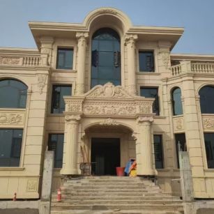 金昌 黄金麻花岗岩别墅外墙干挂