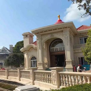 金昌 黄金麻花岗岩欧式别墅