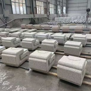 金昌 白麻花岗岩异形加工-石凳，坐凳