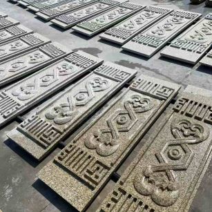 金昌 黄金麻花岗岩外墙雕刻板