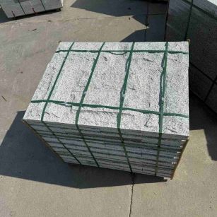 金昌 白麻花岗岩石材自然面蘑菇石成品
