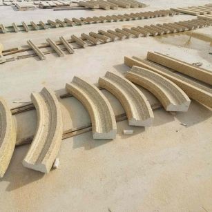 金昌 黄金麻花岗岩别墅线条