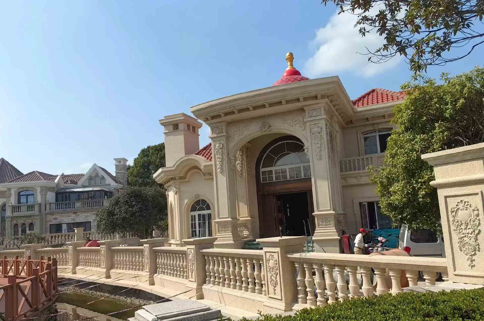 金昌 黄金麻花岗岩欧式别墅