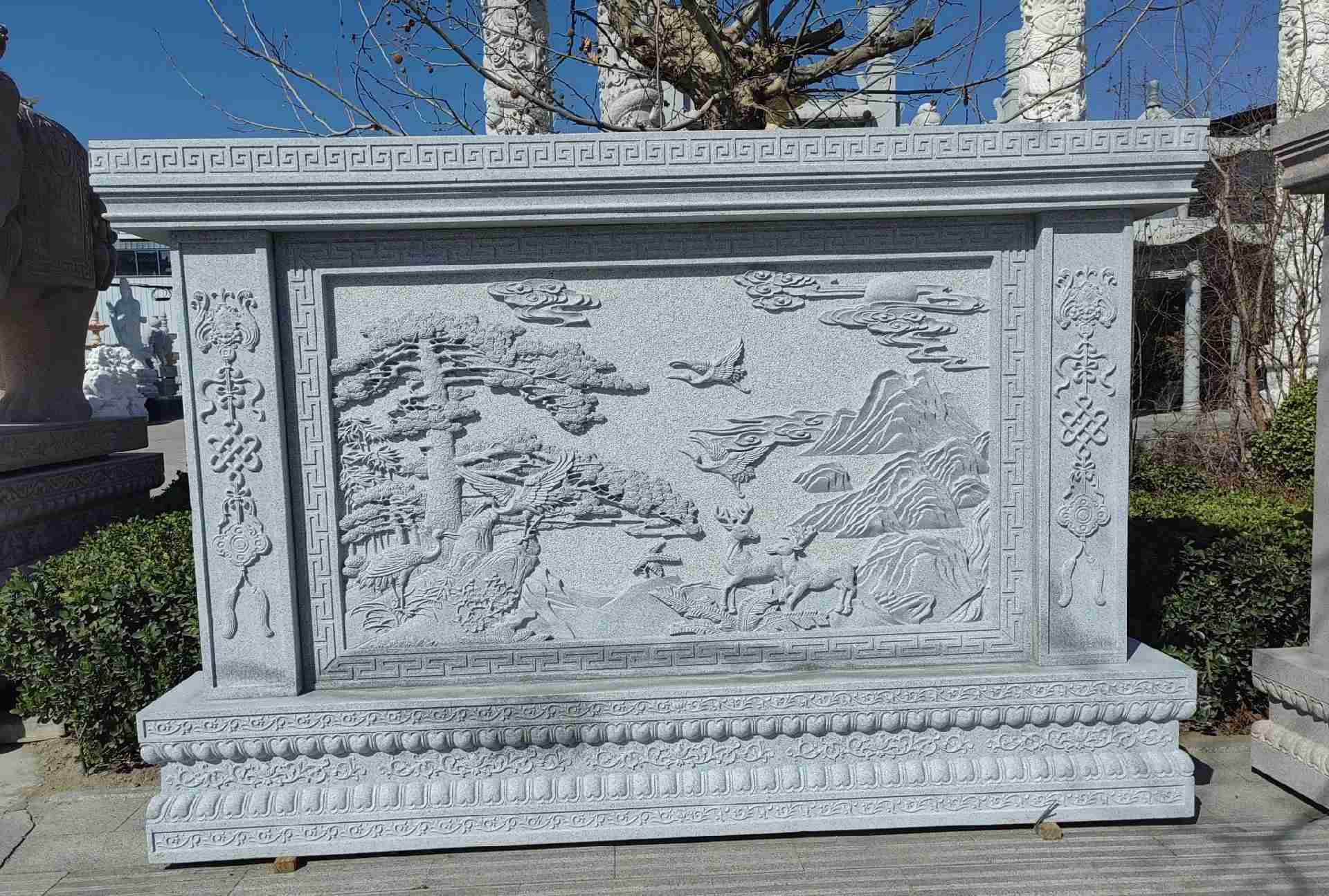 金昌 芝麻白大型照壁，屏风，影壁