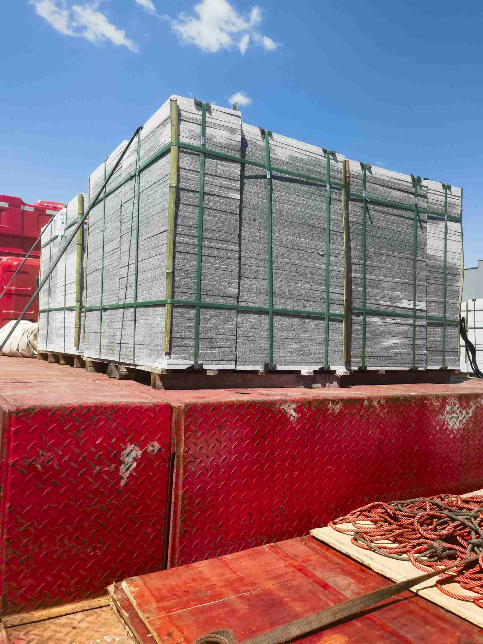 金昌 芝麻白火烧规格板地铺石300*600/600*600