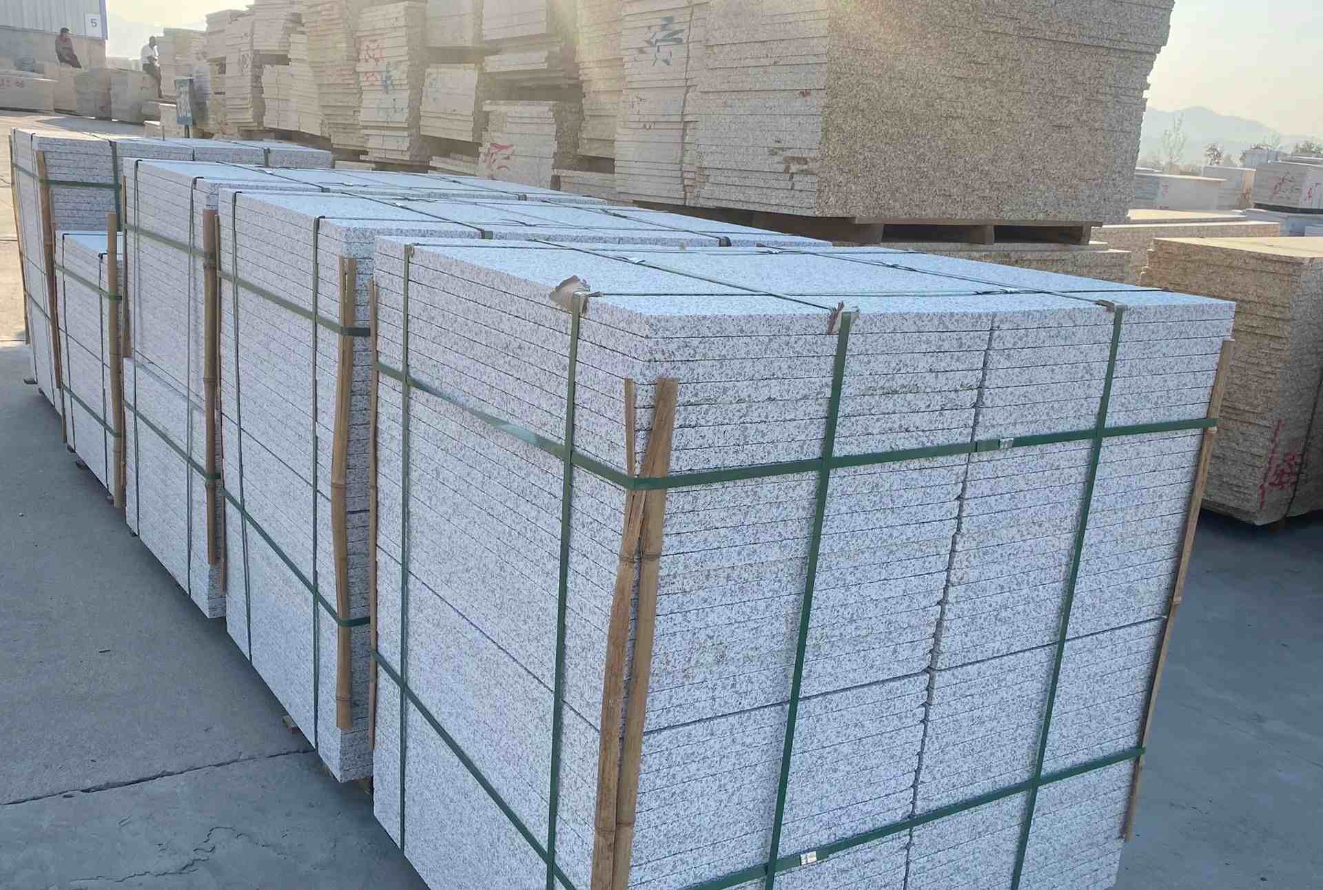 金昌 白麻花岗岩荔枝面地铺石