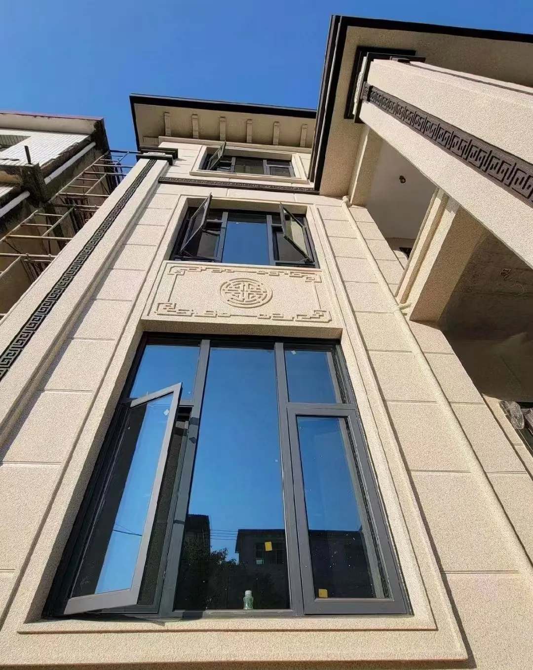 金昌 黄金麻荔枝面别墅外墙干挂效果展示