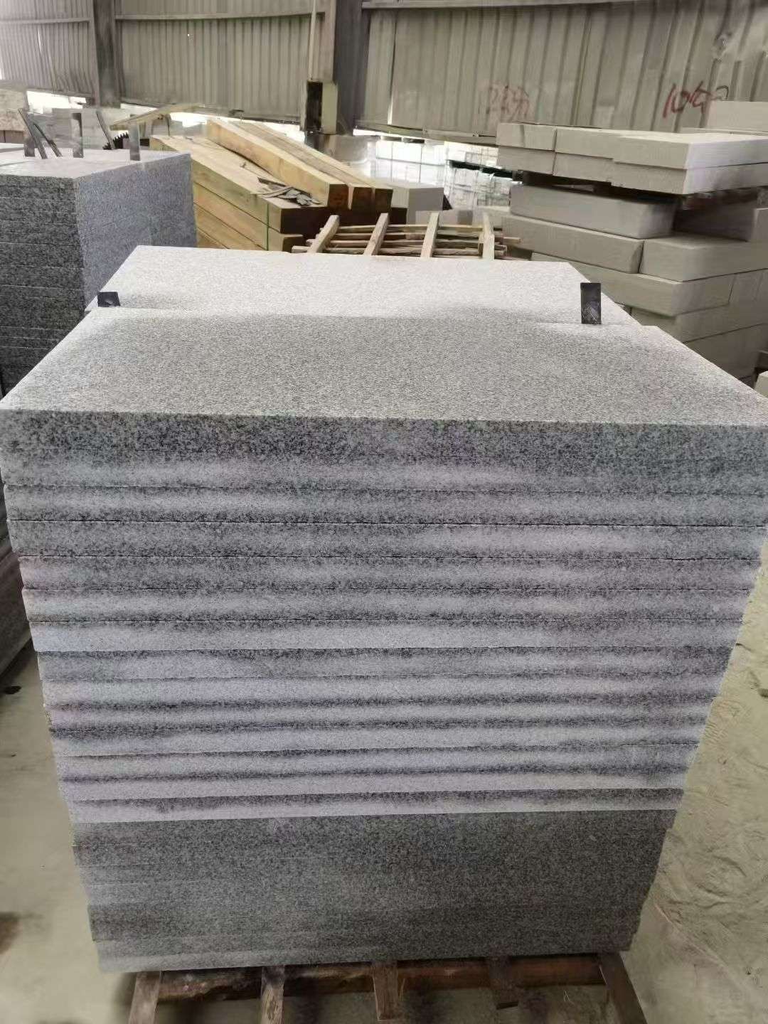 金昌 芝麻白5公分火烧地铺成品，900*400，规格可定制