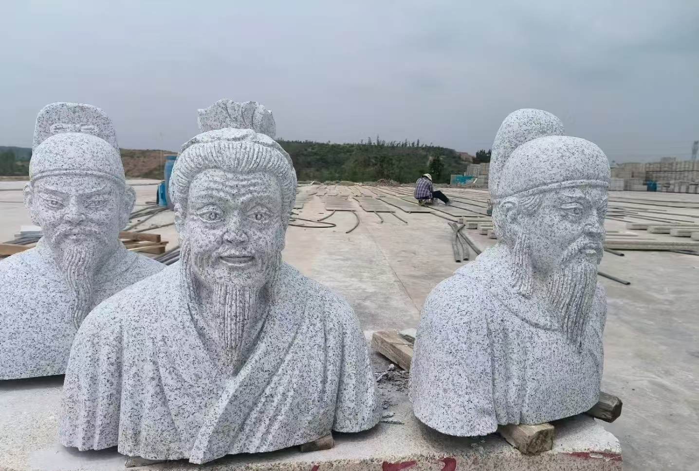 金昌 白麻花岗岩石材人物立体雕刻